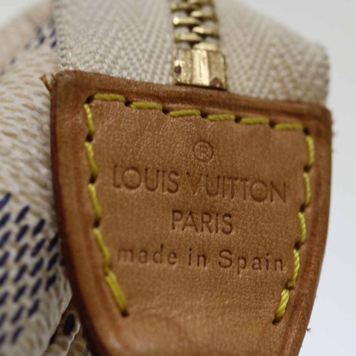 LOUIS VUITTON Damier Azur Pochette Accessoires Pouch N51986 LV 70913