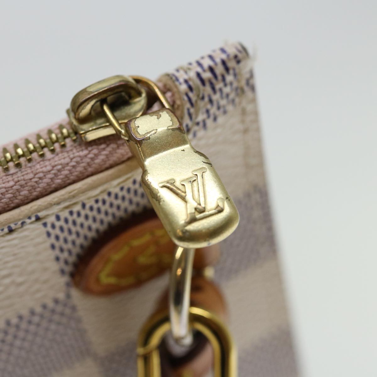 LOUIS VUITTON Damier Azur Neverfull MM Pouch Pouch LV 70919