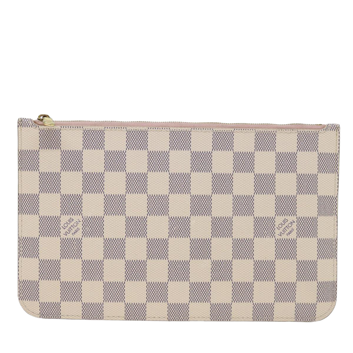 LOUIS VUITTON Damier Azur Neverfull MM Pouch Pouch LV 70919