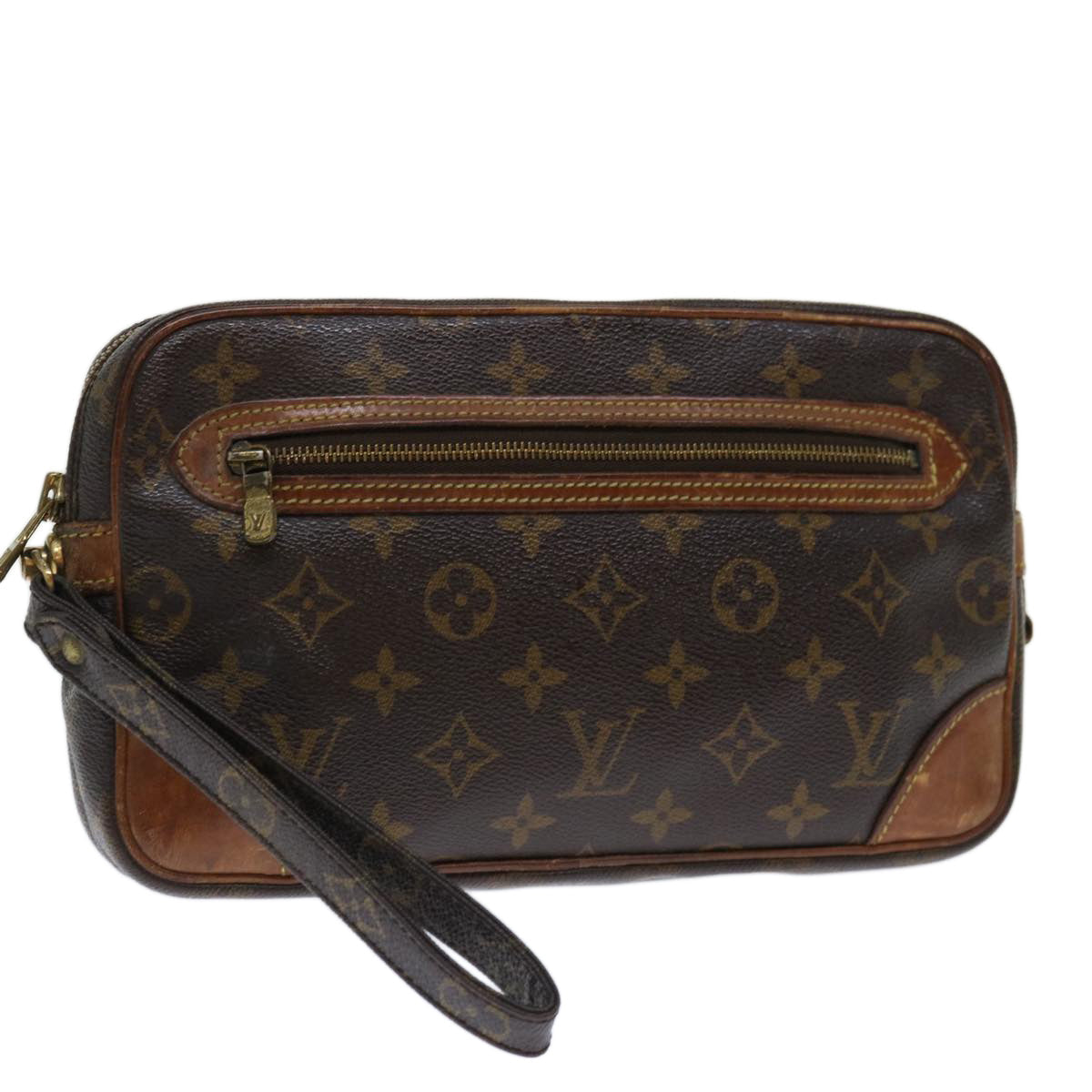 LOUIS VUITTON Monogram Marly Dragonne GM Clutch Bag M51825 LV 70920