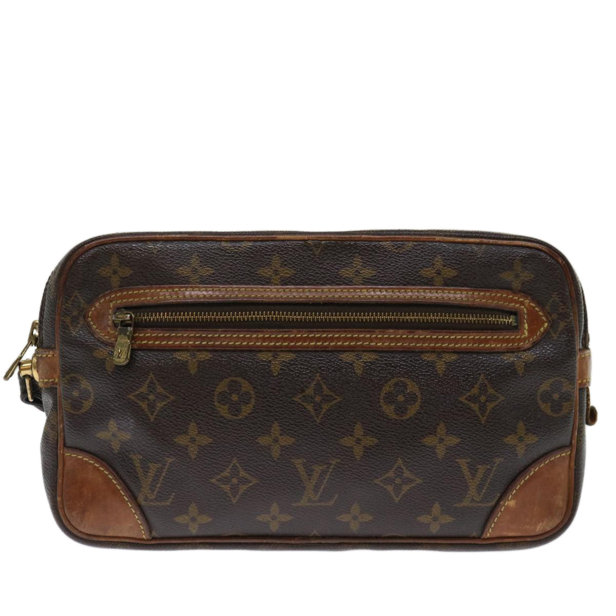 LOUIS VUITTON Monogram Marly Dragonne GM Clutch Bag M51825 LV 70920