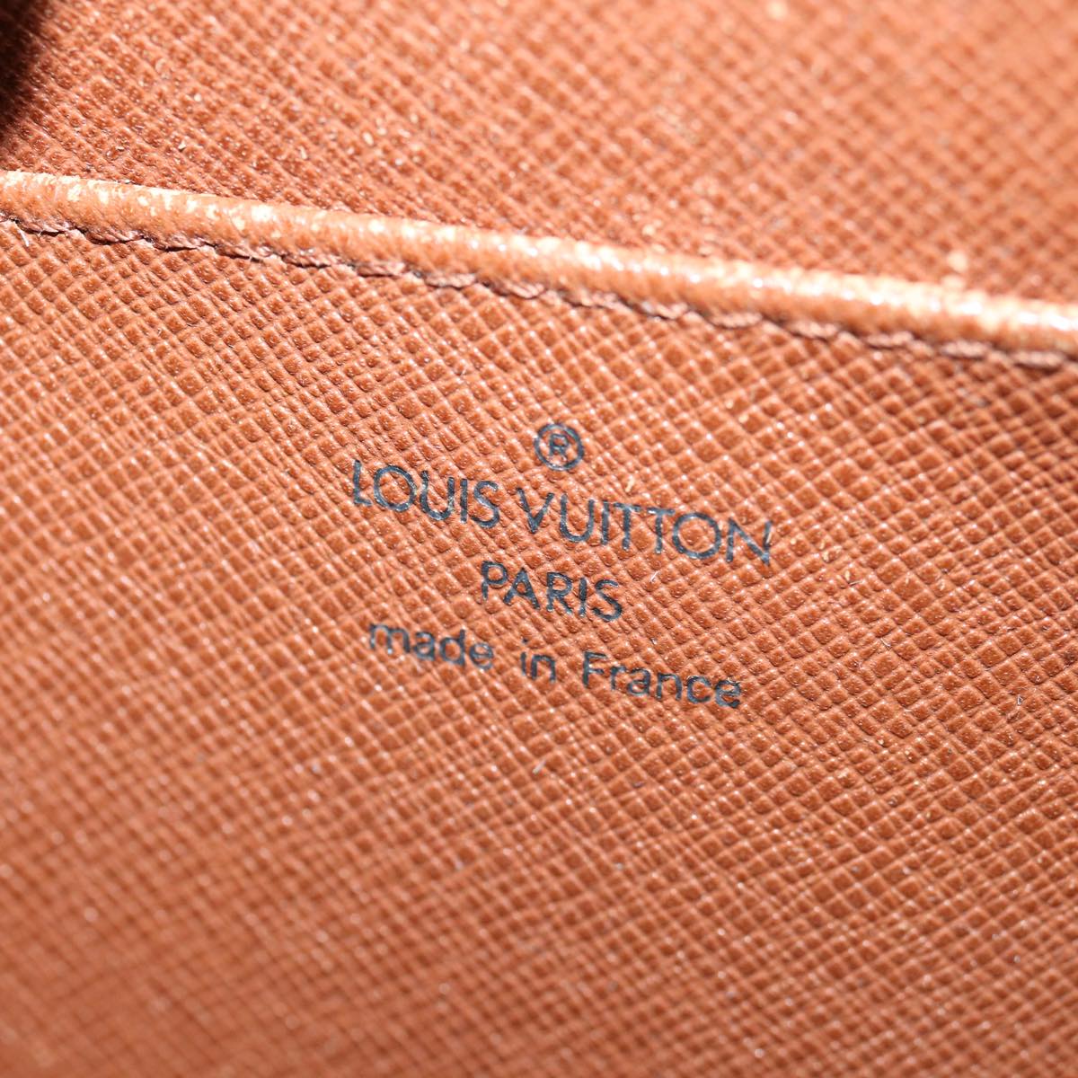LOUIS VUITTON Epi Pochette Homme Clutch Bag Brown Zipang gold M52528 70921