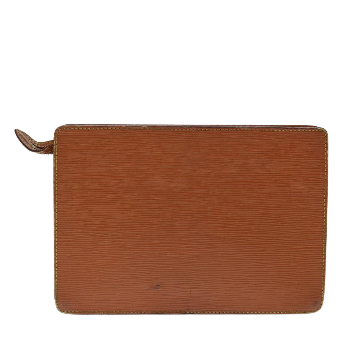 LOUIS VUITTON Epi Pochette Homme Clutch Bag Brown Zipang gold M52528 70921
