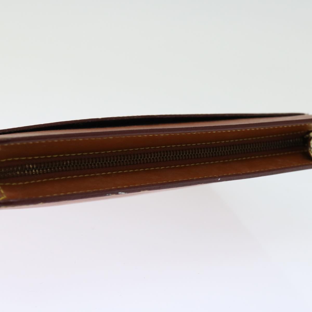 LOUIS VUITTON Epi Pochette Homme Clutch Bag Brown Zipang gold M52528 70921