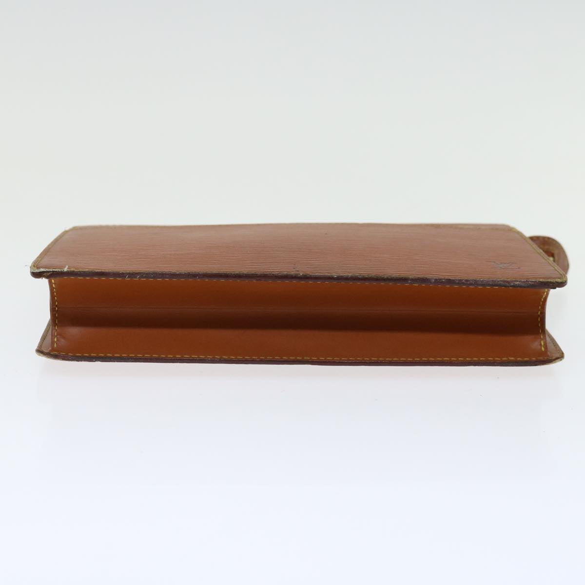 LOUIS VUITTON Epi Pochette Homme Clutch Bag Brown Zipang gold M52528 70921