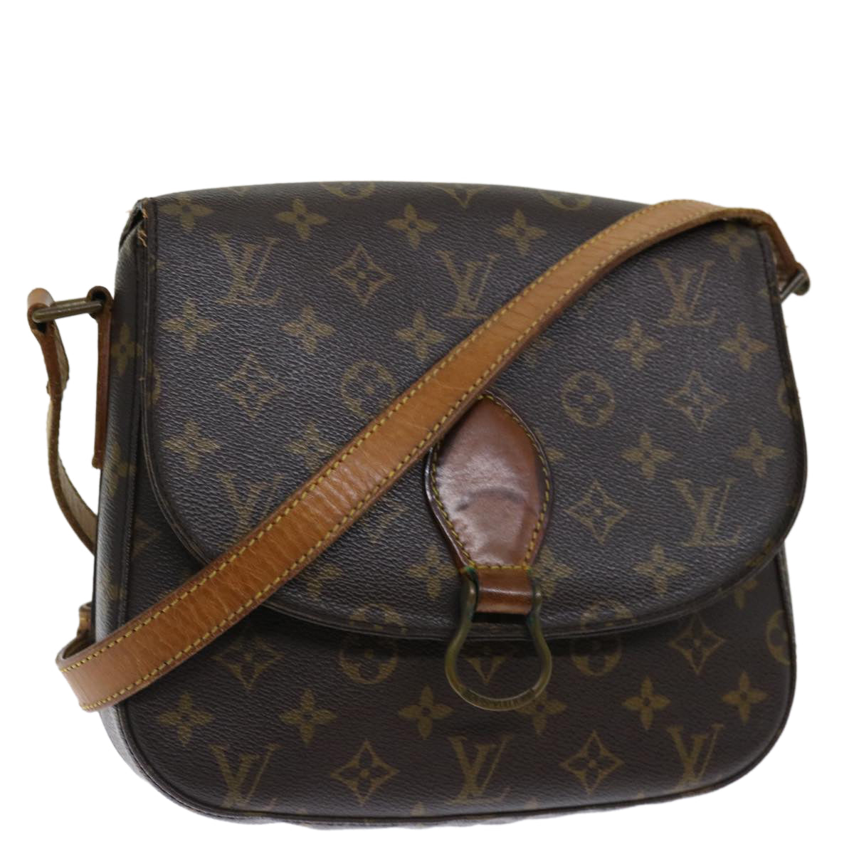 LOUIS VUITTON Monogram Saint Cloud GM Shoulder Bag M51242 LV 70925