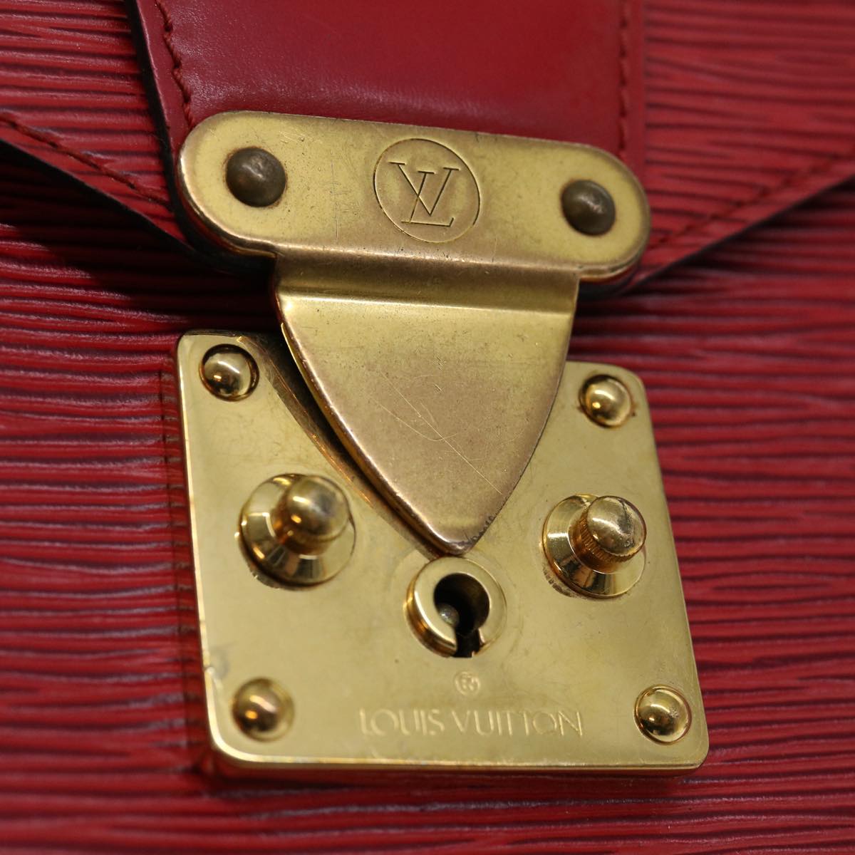 LOUIS VUITTON Epi Monceau 28 Hand Bag Red M40783 LV 70927