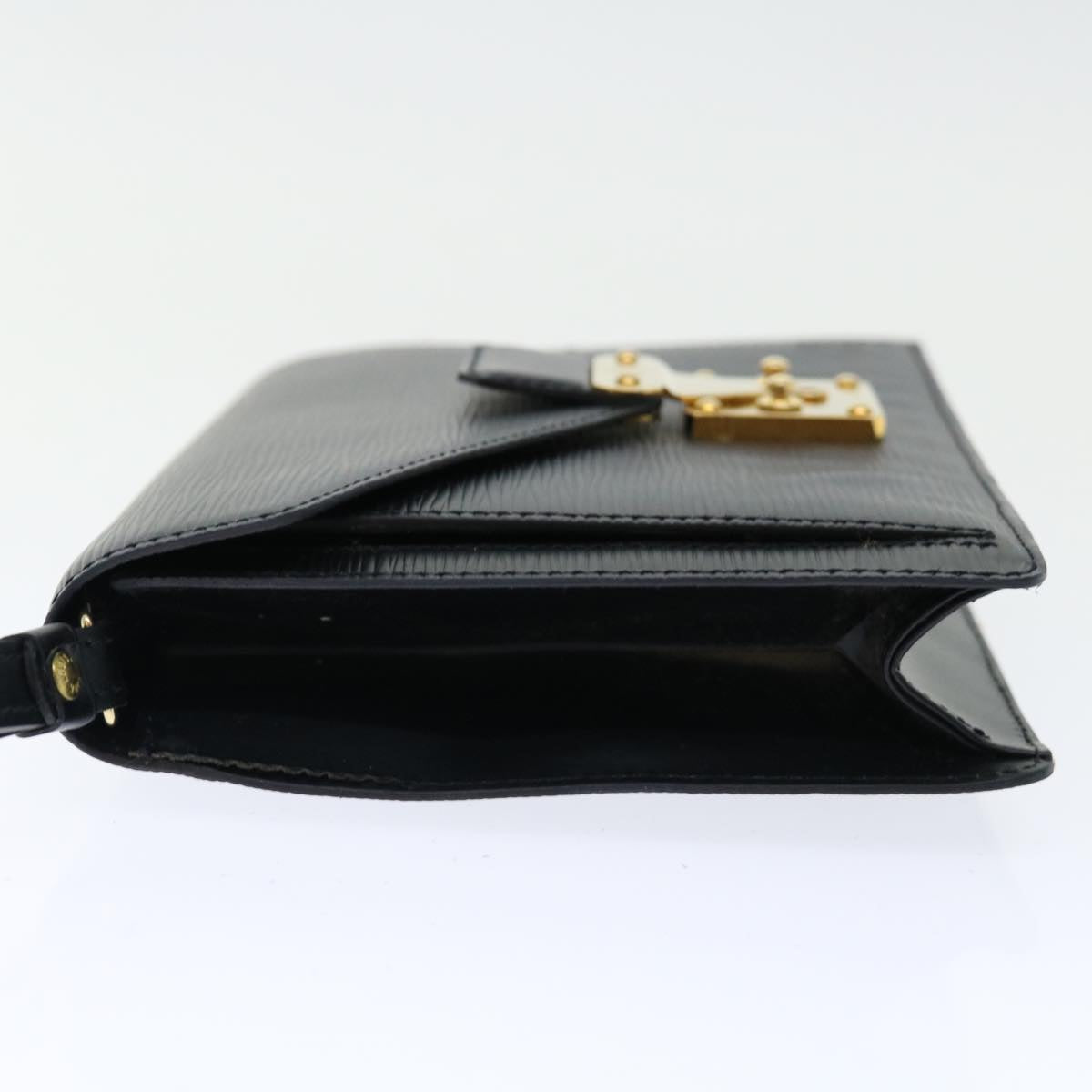 LOUIS VUITTON Epi Serie Dragonne Hand Bag Black M52612 LV 70928