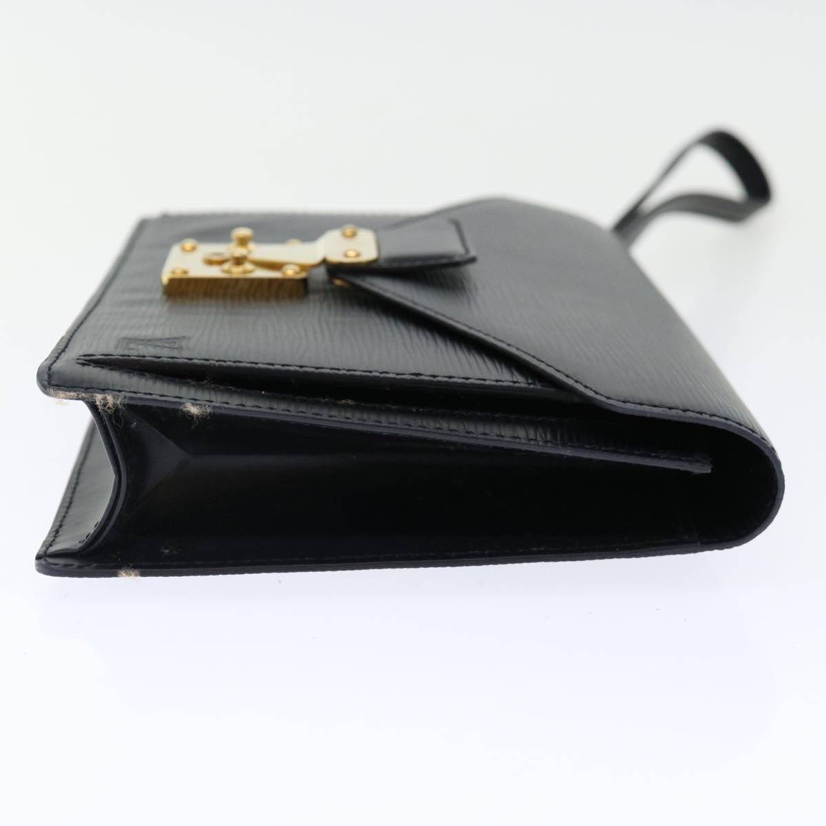LOUIS VUITTON Epi Serie Dragonne Hand Bag Black M52612 LV 70928