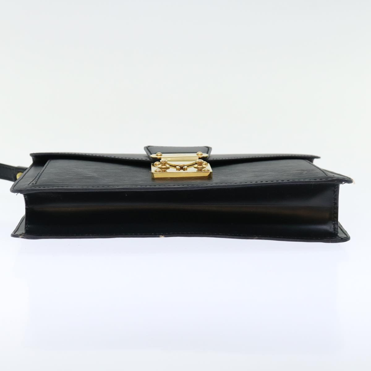 LOUIS VUITTON Epi Serie Dragonne Hand Bag Black M52612 LV 70928