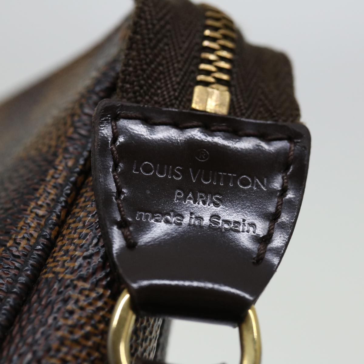 LOUIS VUITTON Damier Ebene Pochette Accessoires Pouch N41206 LV 70932