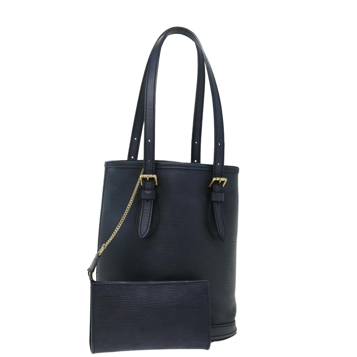 LOUIS VUITTON Epi Bucket PM Shoulder Bag Black M58992 LV 70952