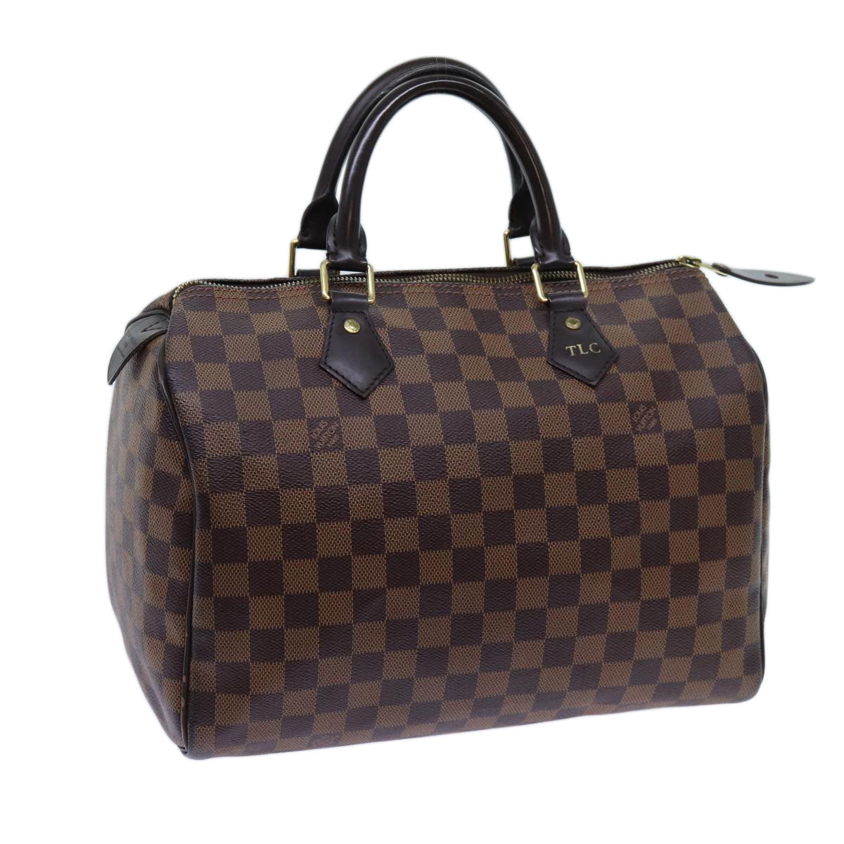 LOUIS VUITTON Damier Ebene Speedy 30 Hand Bag N41364 LV 70961