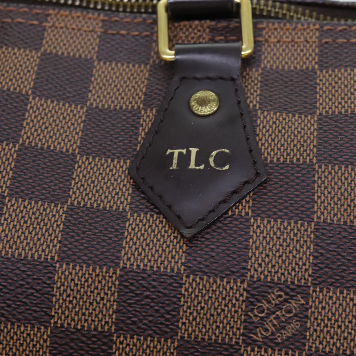 LOUIS VUITTON Damier Ebene Speedy 30 Hand Bag N41364 LV 70961