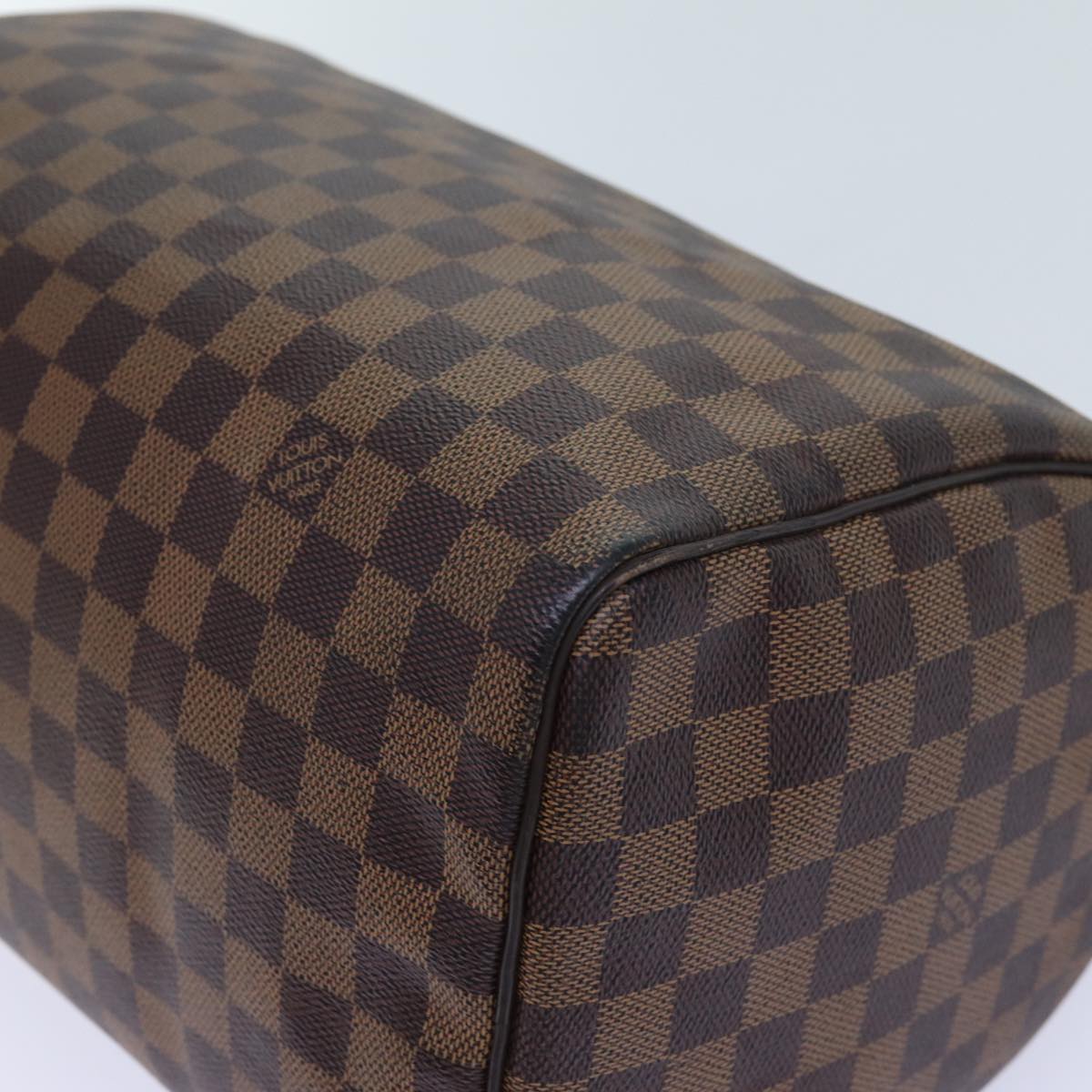 LOUIS VUITTON Damier Ebene Speedy 30 Hand Bag N41364 LV 70961