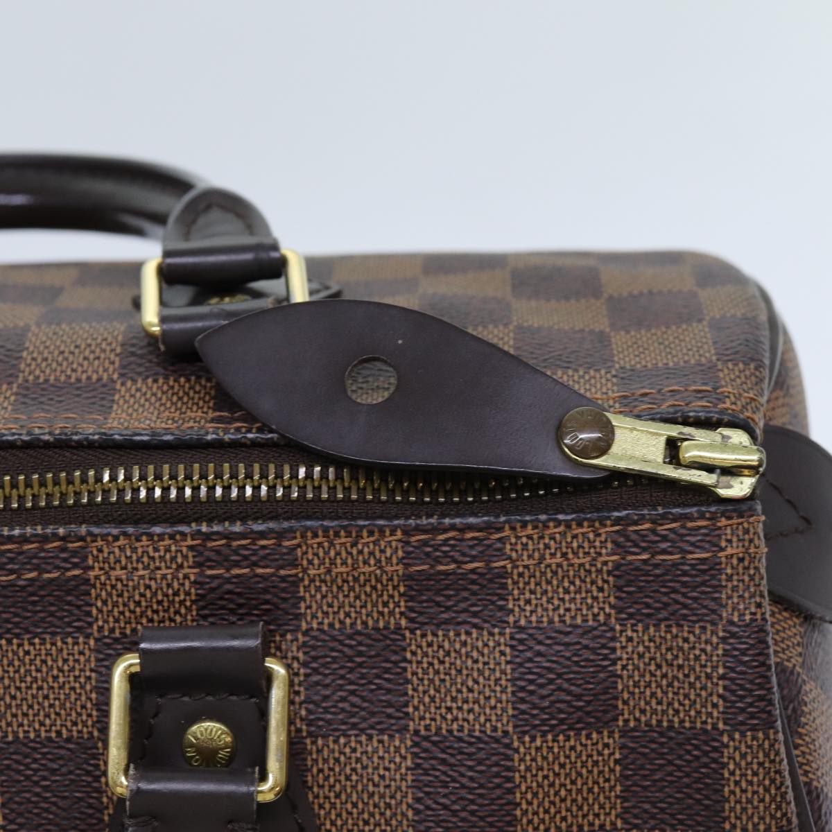 LOUIS VUITTON Damier Ebene Speedy 30 Hand Bag N41364 LV 70961