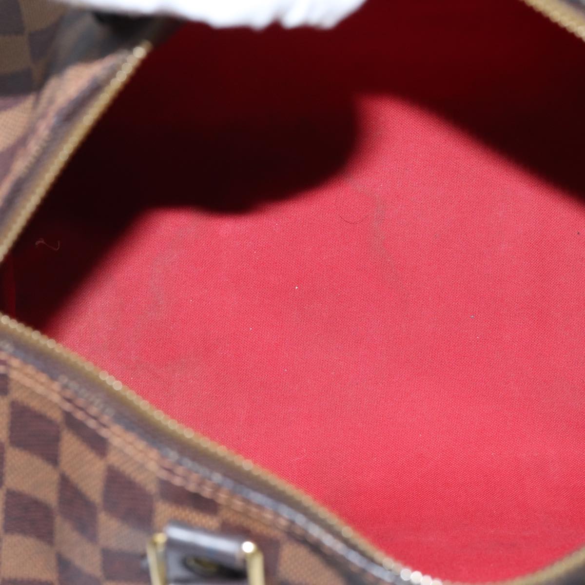 LOUIS VUITTON Damier Ebene Speedy 30 Hand Bag N41364 LV 70961