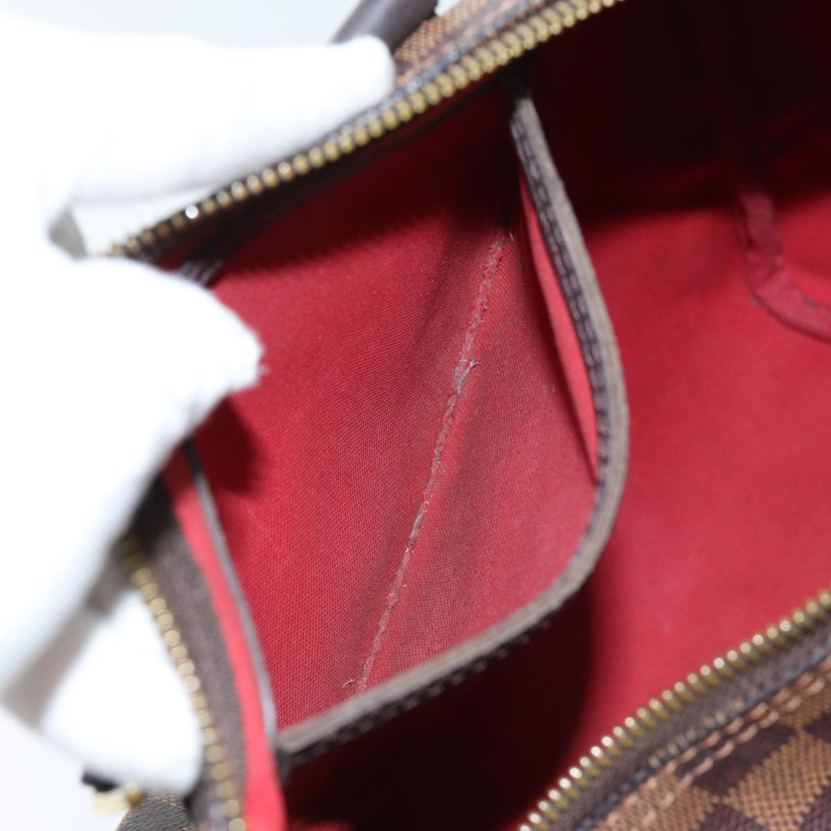 LOUIS VUITTON Damier Ebene Speedy 30 Hand Bag N41364 LV 70961