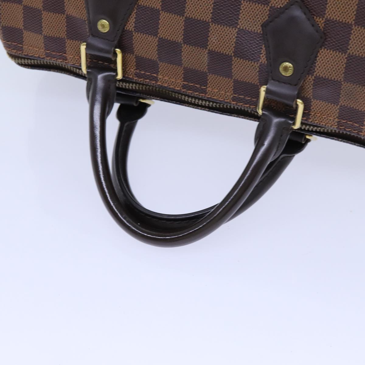 LOUIS VUITTON Damier Ebene Speedy 30 Hand Bag N41364 LV 70961