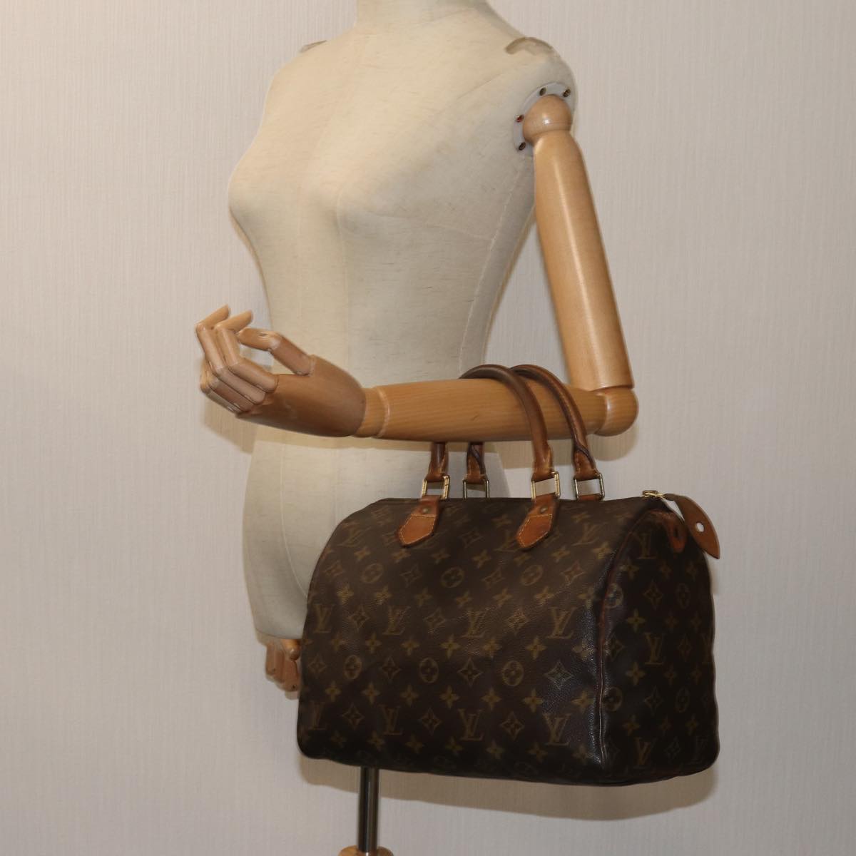 LOUIS VUITTON Monogram Speedy 30 Hand Bag M41526 LV 70965