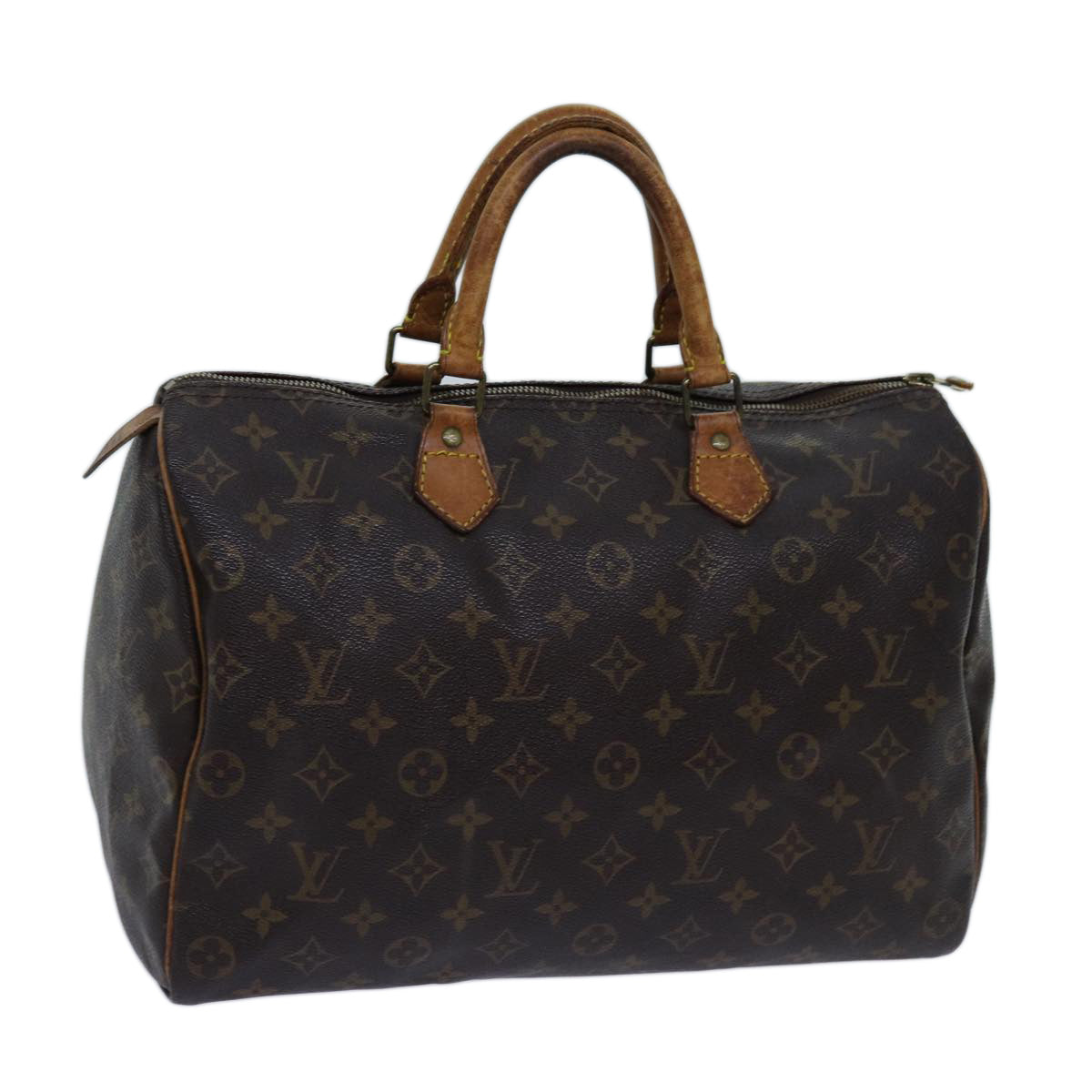 LOUIS VUITTON Monogram Speedy 35 Hand Bag M41524 LV 70968