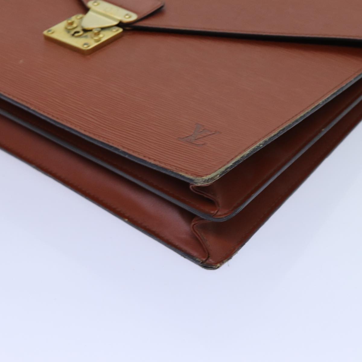 LOUIS VUITTON Epi Serviette Conseiller Briefcase Brown M54423 LV 70980