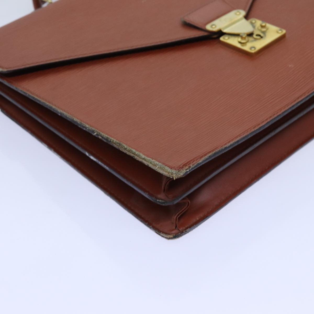 LOUIS VUITTON Epi Serviette Conseiller Briefcase Brown M54423 LV 70980