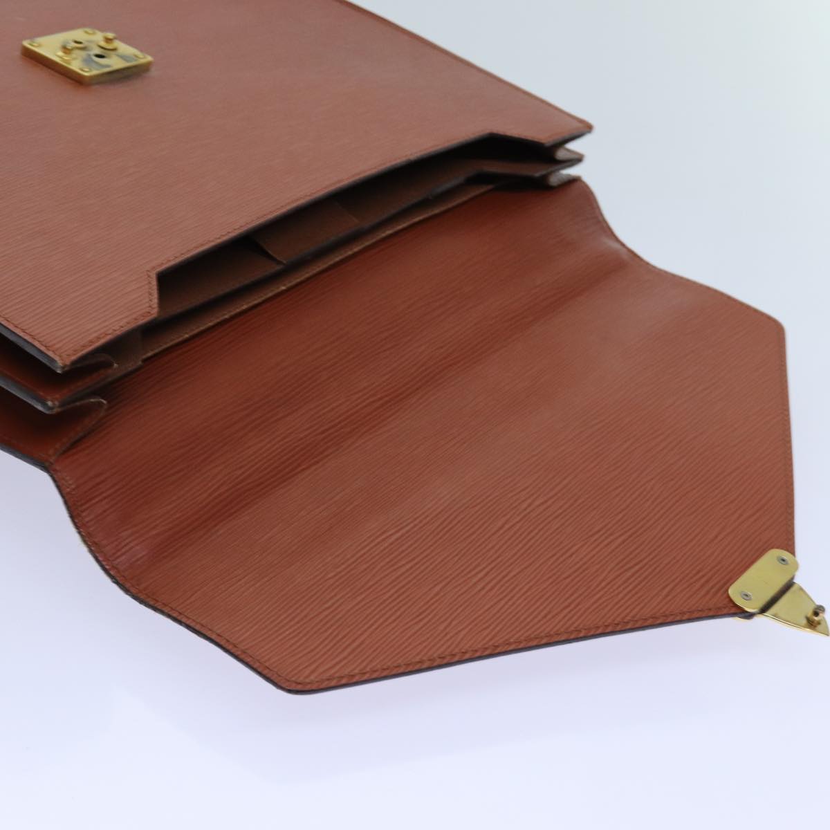 LOUIS VUITTON Epi Serviette Conseiller Briefcase Brown M54423 LV 70980