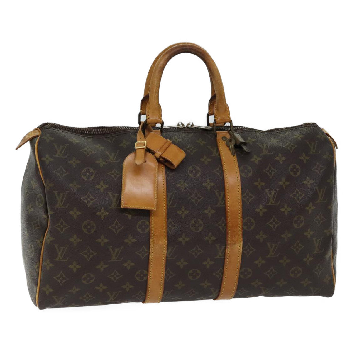 LOUIS VUITTON Monogram Keepall 45 Boston Bag M41428 LV 70983