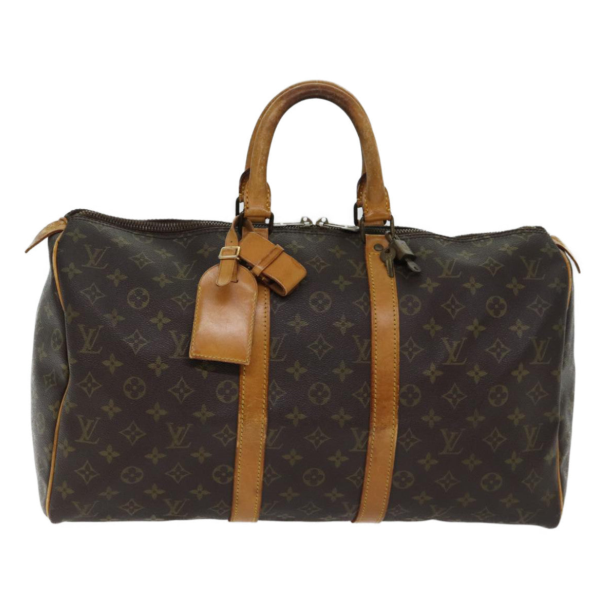 LOUIS VUITTON Monogram Keepall 45 Boston Bag M41428 LV 70983