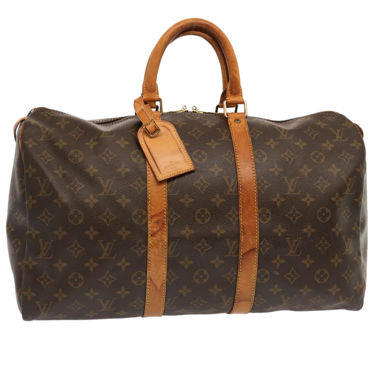 LOUIS VUITTON Monogram Keepall 45 Boston Bag M41428 LV 70985