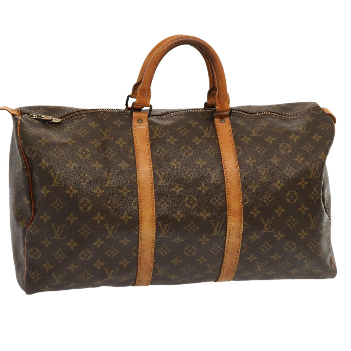 LOUIS VUITTON Monogram Keepall 50 Boston Bag M41426 LV 70988