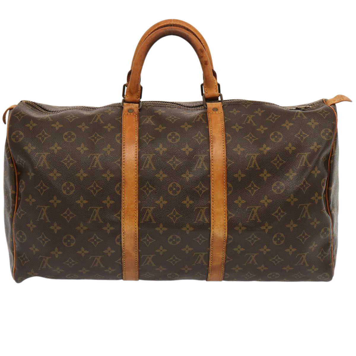 LOUIS VUITTON Monogram Keepall 50 Boston Bag M41426 LV 70988