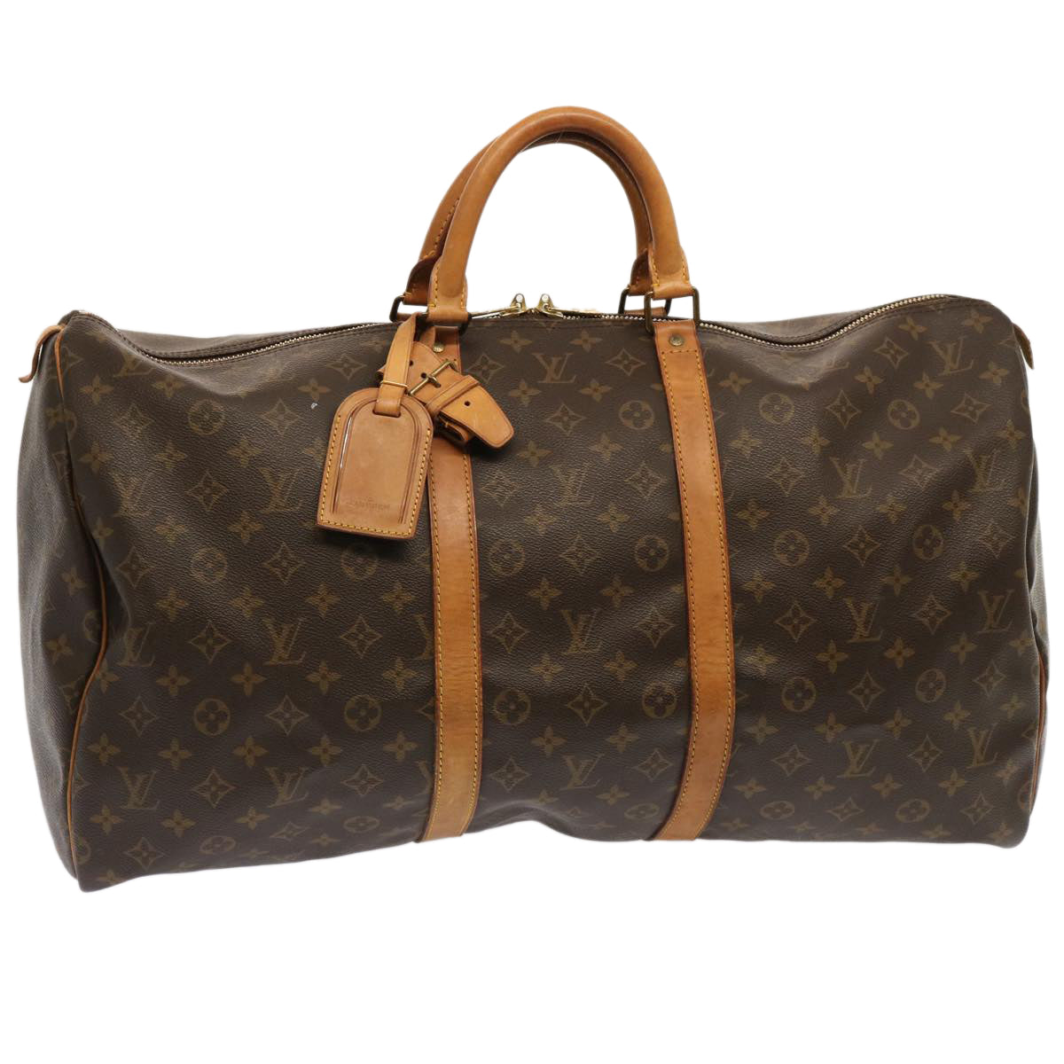 LOUIS VUITTON Monogram Keepall 55 Boston Bag M41424 LV 70992