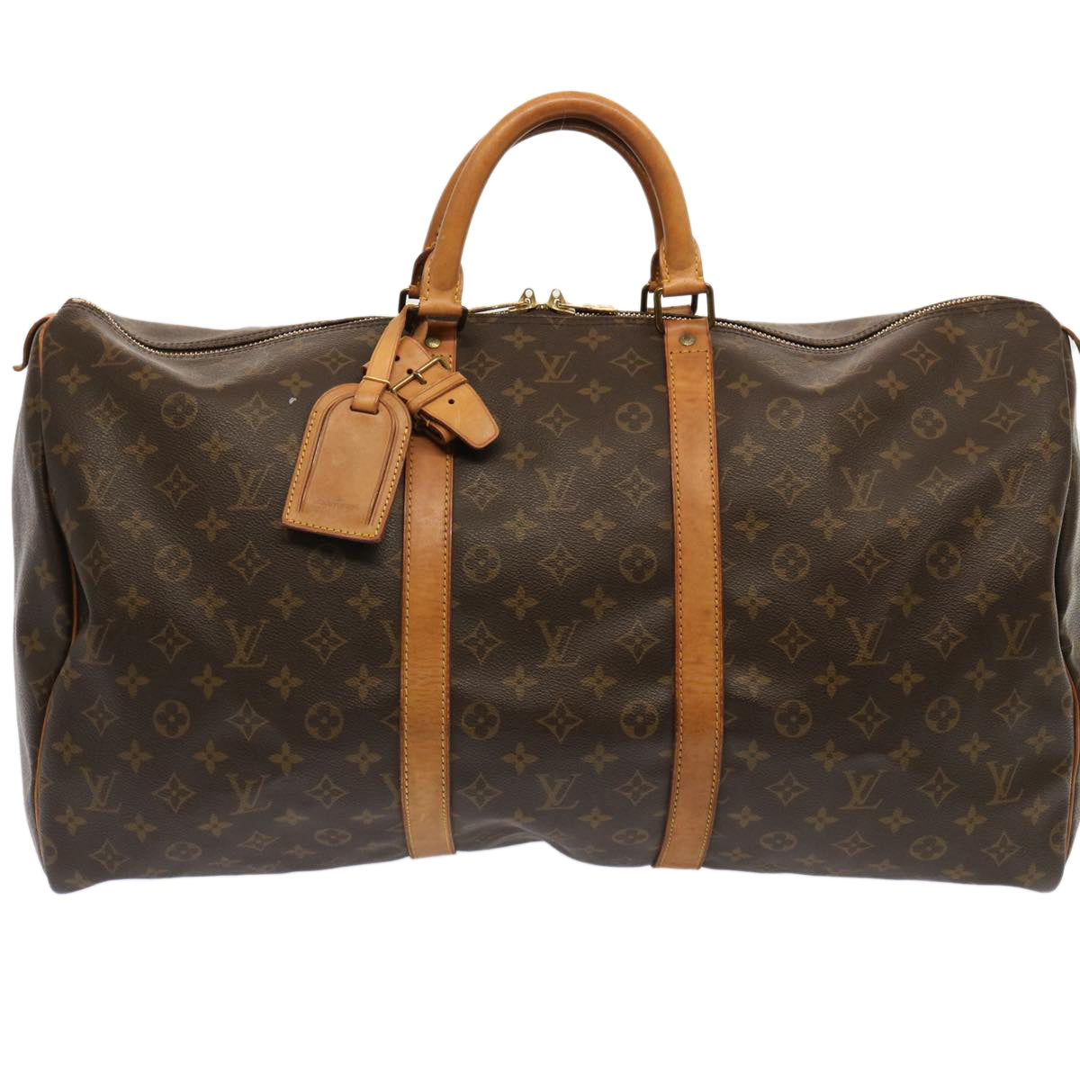 LOUIS VUITTON Monogram Keepall 55 Boston Bag M41424 LV 70992