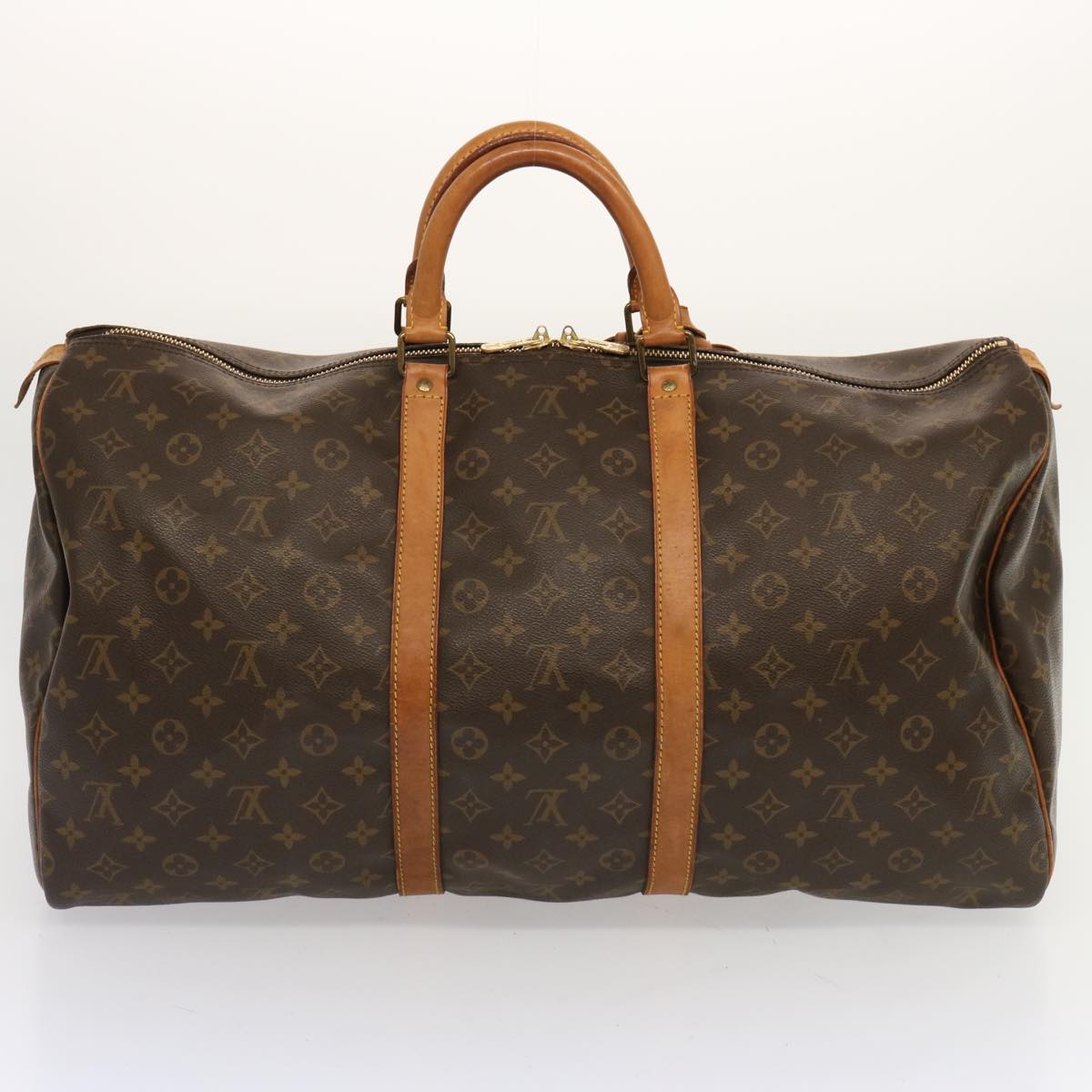 LOUIS VUITTON Monogram Keepall 55 Boston Bag M41424 LV 70992