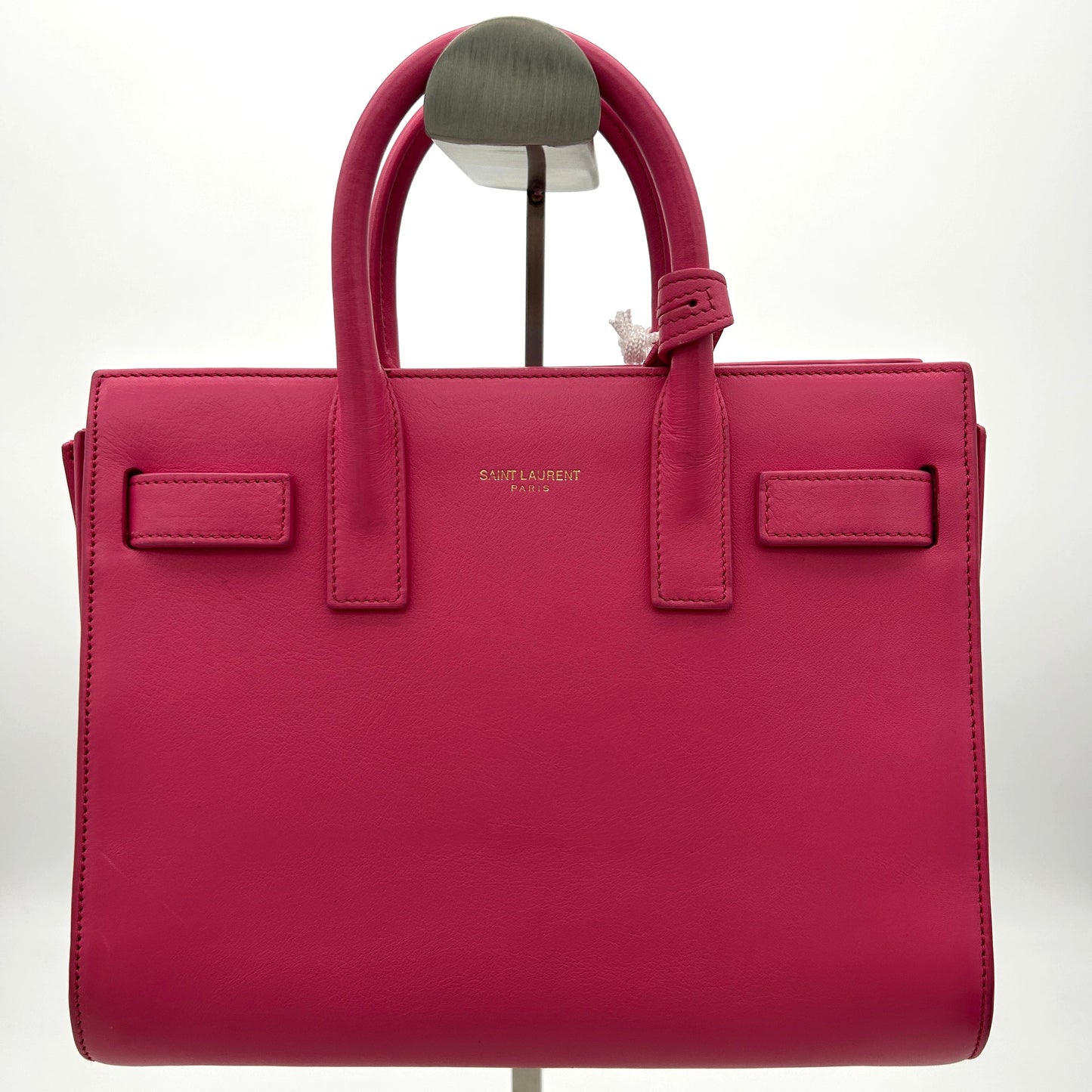 SAINT LAURENT Calfskin Nano Sac De Jour Bubblegum LA1084