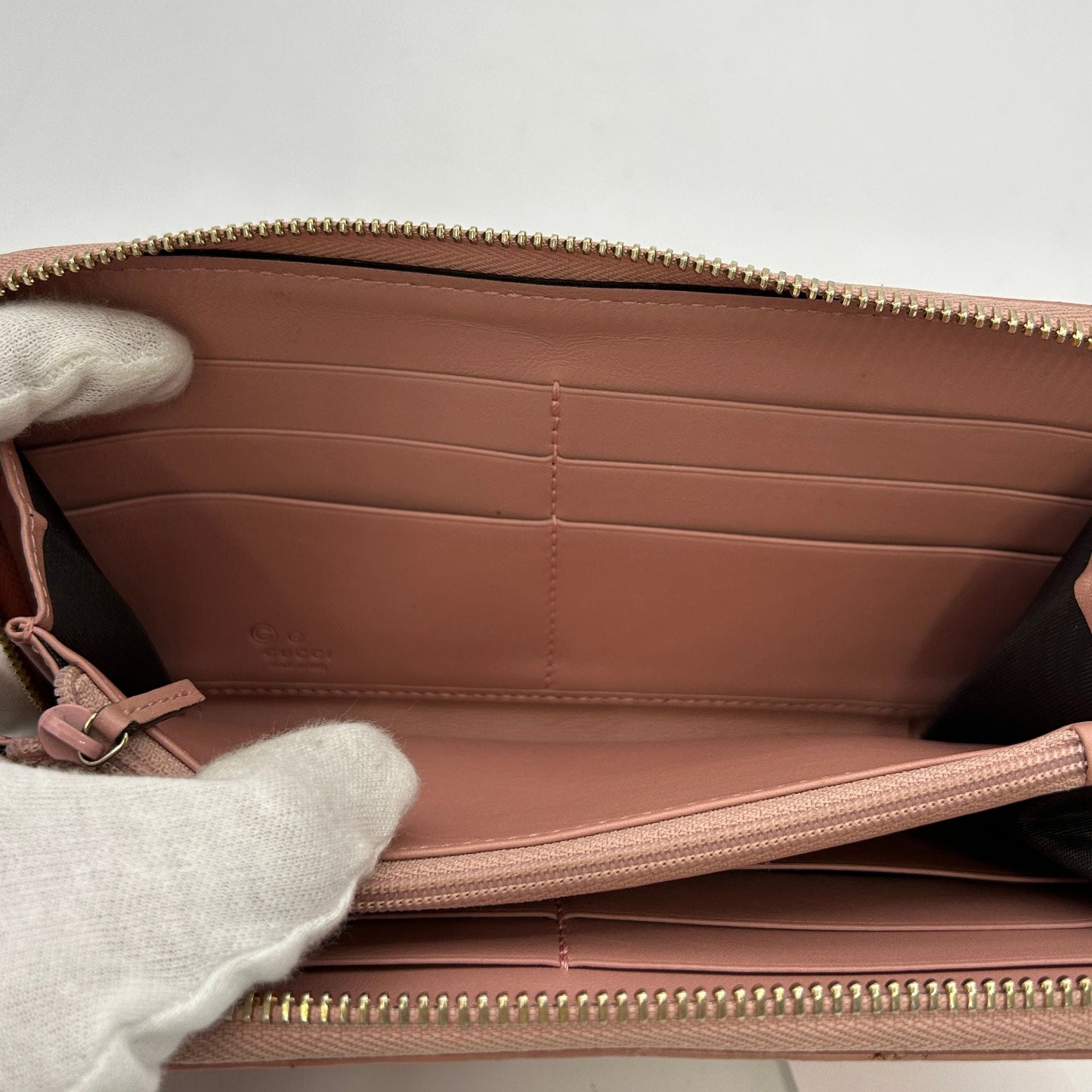 Gucci Microguccissima Pink Long Zip Wallet IT4JWPFGIQJW