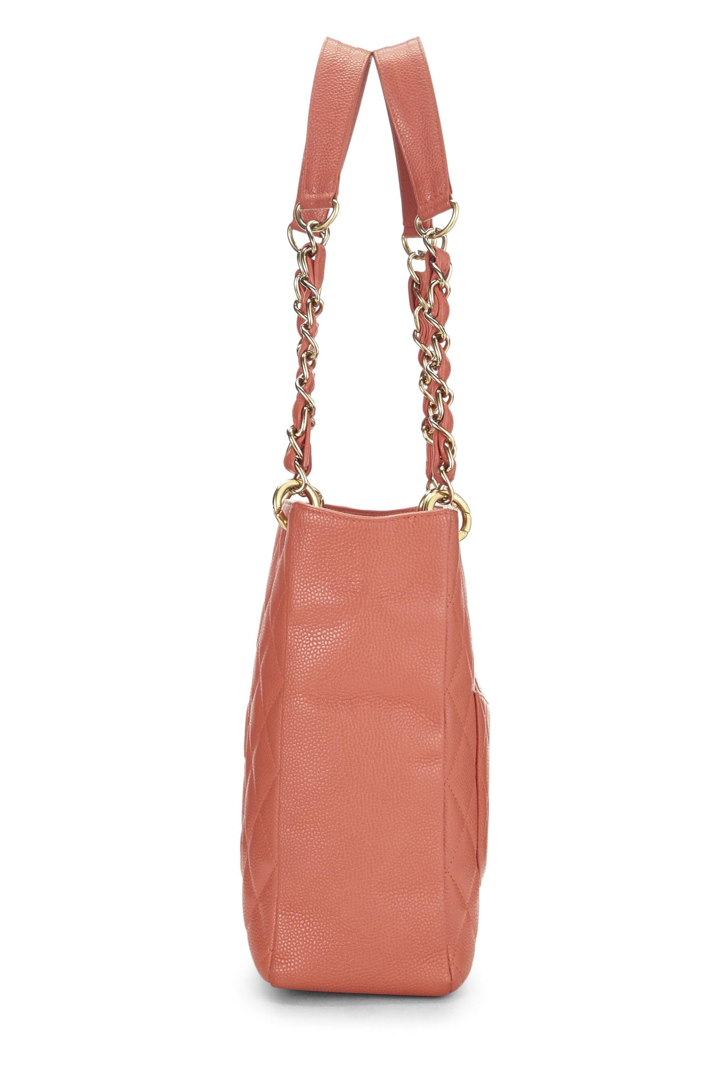 Chanel,  Pink Quilted Caviar Petite Shopping Tote (PST), Pink