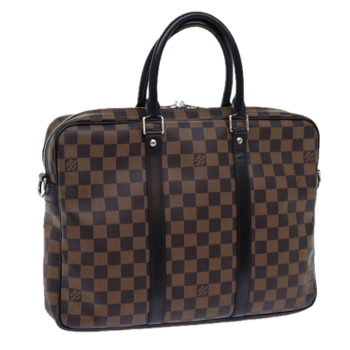 LOUIS VUITTON Damier Ebene Porte Documents Voyage PM Bag 2way N41466 71037