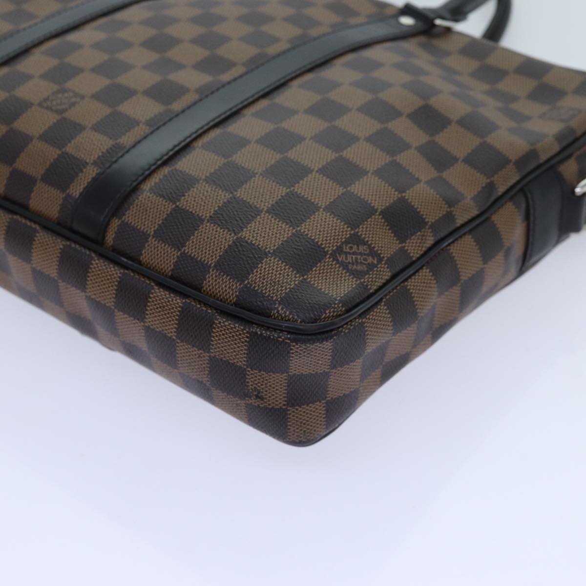 LOUIS VUITTON Damier Ebene Porte Documents Voyage PM Bag 2way N41466 71037