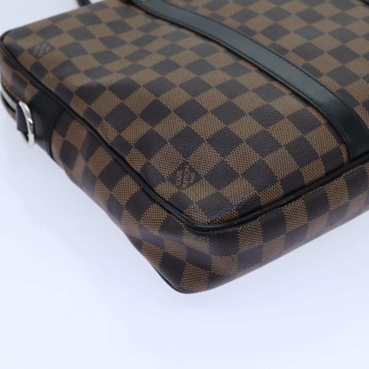 LOUIS VUITTON Damier Ebene Porte Documents Voyage PM Bag 2way N41466 71037