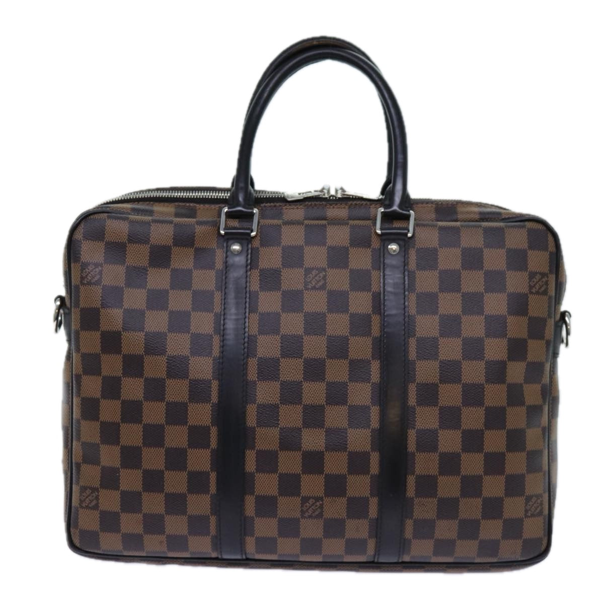 LOUIS VUITTON Damier Ebene Porte Documents Voyage PM Bag 2way N41466 71037