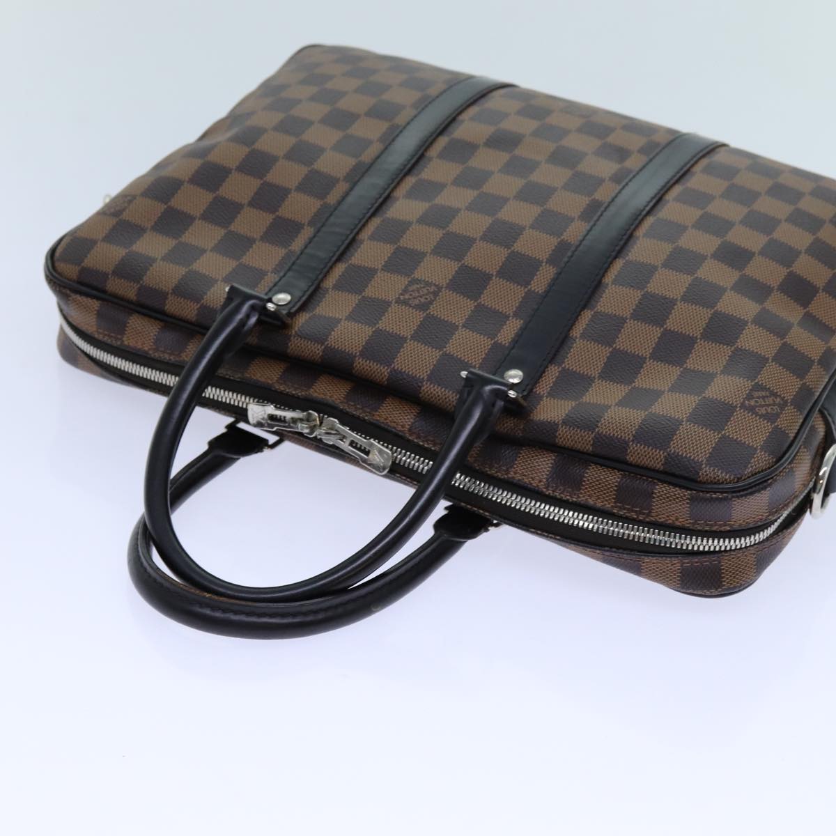 LOUIS VUITTON Damier Ebene Porte Documents Voyage PM Bag 2way N41466 71037