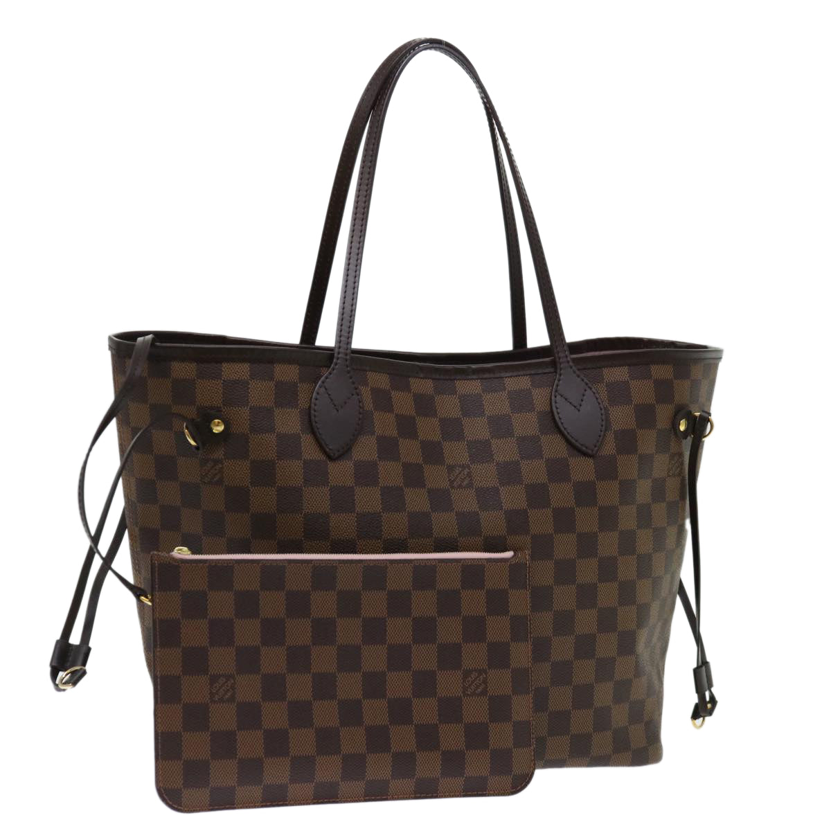 LOUIS VUITTON Damier Ebene Neverfull MM Tote Bag N51105 LV 71038A