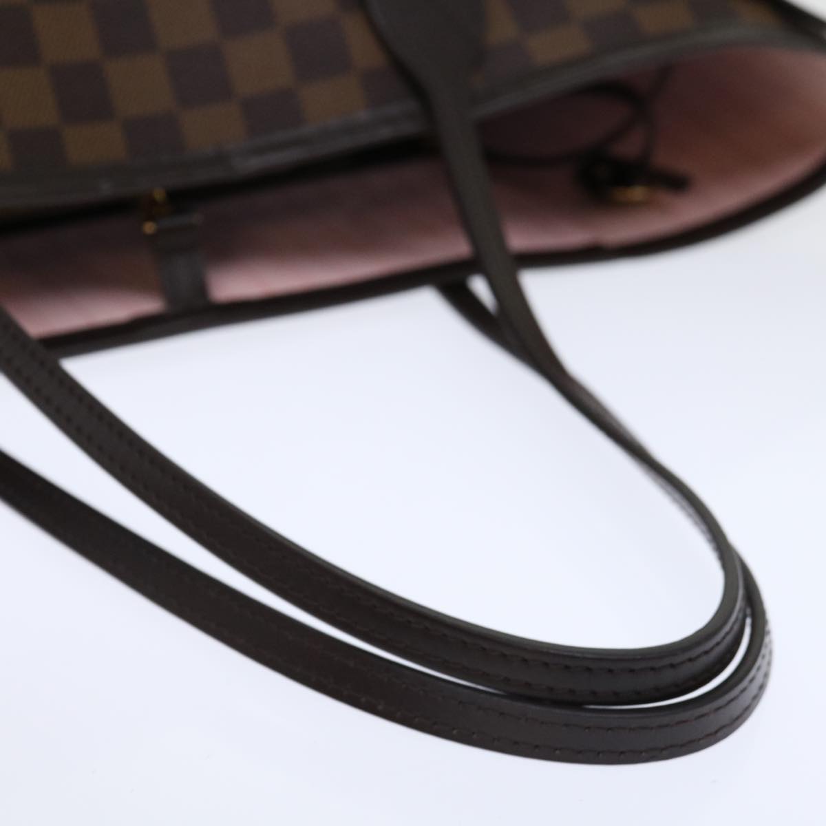LOUIS VUITTON Damier Ebene Neverfull MM Tote Bag N51105 LV 71038A
