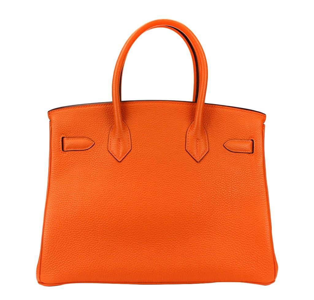 HermÃƒÆ’Ã‚Â¨s Birkin 30 Orange Bag PHW