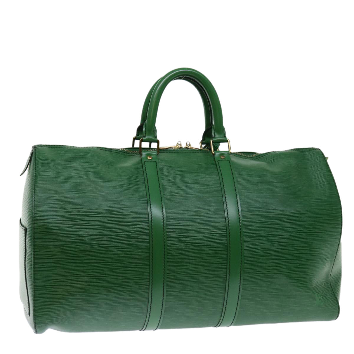 LOUIS VUITTON Epi Keepall 45 Boston Bag Green M42974 LV 71041