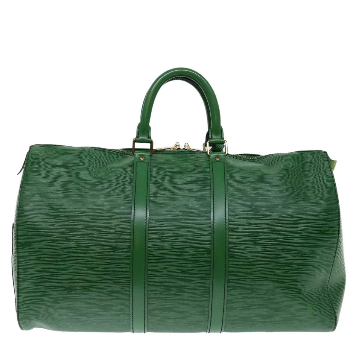 LOUIS VUITTON Epi Keepall 45 Boston Bag Green M42974 LV 71041