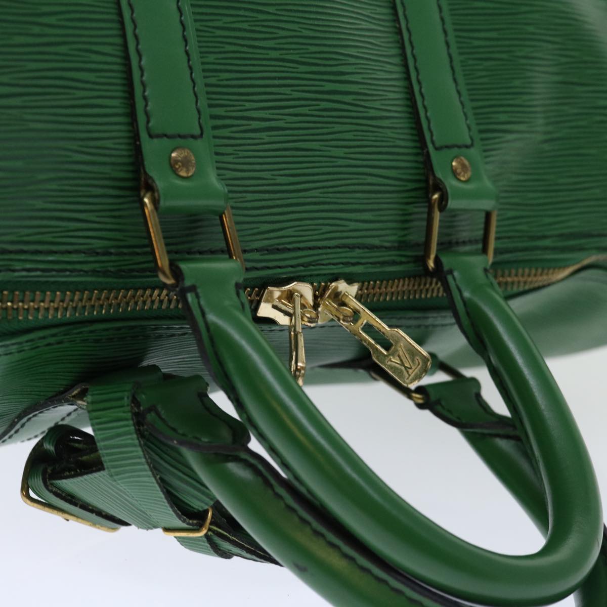 LOUIS VUITTON Epi Keepall 45 Boston Bag Green M42974 LV 71041